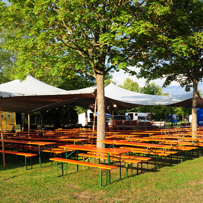 biergarten zelt Gastronomie